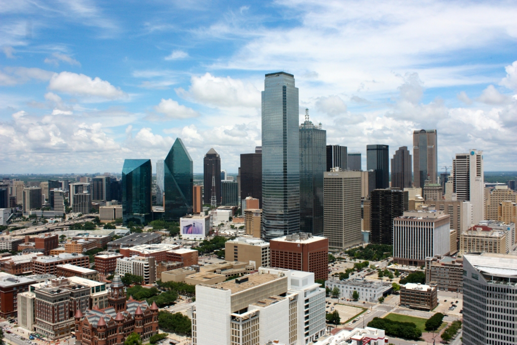 The Dallas skyline