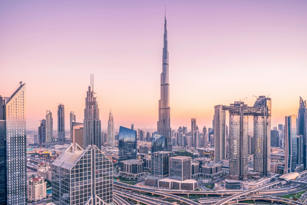 The Dubai skyline