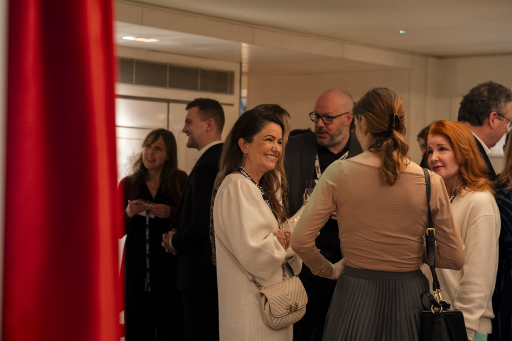 Blend members at an executive event